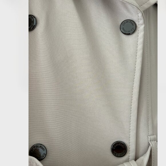 Calvin Klein Belted Trench Coat - Picture 5 of 6